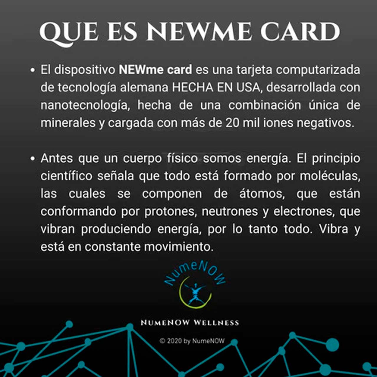 ¿Qué es NEW ME CARD?